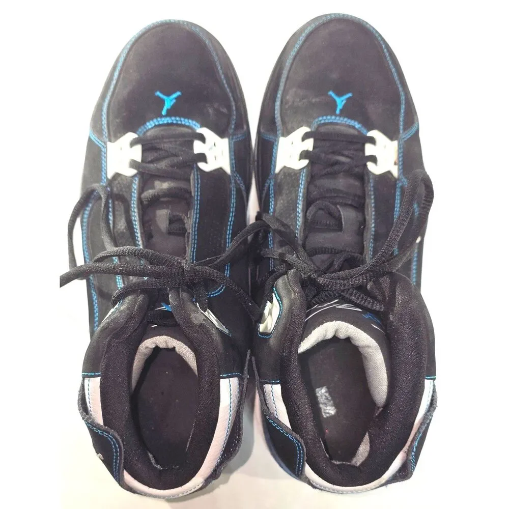 Jordan Flight 45 High Men's Size 12 Black Orion Blue Sneakers 375512-001